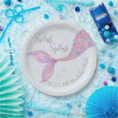 スプラッシュマーメイド誕生日紙プレート ペーパープレート (パーティー)