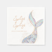 スプラッシュマーメイド誕生日 スタンダードカクテルナプキン (正面)