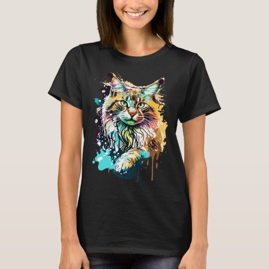 スプラッシュメインクーン1 Tシャツ (正面)