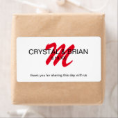 スプラッシュモノグラム |ウォーターボトルの特典 ラベル (インサイチュ)