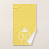 スプラッシュラバーダックモノグラム バスタオルセット (ハンドタオル)