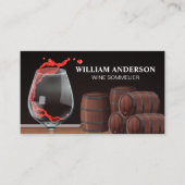 スプラッシュレッドワイン | バレル 名刺 (正面)