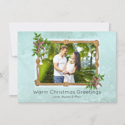 スプラッシュロープス航海のクリスマス写真を撮る シーズンカード (正面)