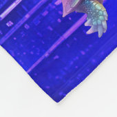 スプラッシュ人魚の魔法の滝を作る フリースブランケット (角)