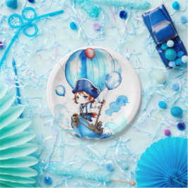 スプラッシュ喜び：航海のテーマ男の子のシャワー ペーパープレート