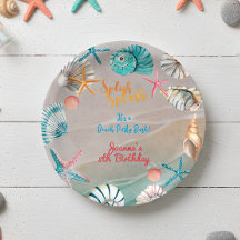 スプラッシュ夏のビーチ誕生日パーティー