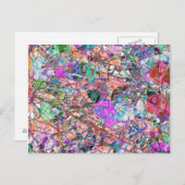 スプラッシュ抽象芸術 ポストカード (正面/裏面)