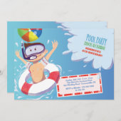 スプラッシュ招待状 招待状 (正面/裏面)