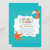 スプラッシュ招待状 招待状 (正面/裏面)