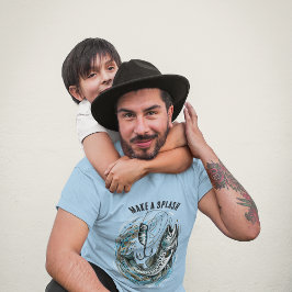 スプラッシュ漁師をする Tシャツ