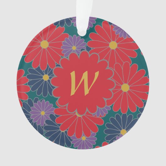 スプラッシュ秋フローラアクリルオーナメント オーナメント (正面)