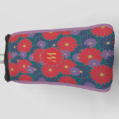 スプラッシュ秋フローラパターカバー ゴルフヘッドカバー (正面)