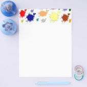 スプラッシュ絵を描フライヤー チラシ (シングル)