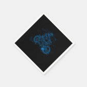 スプラッシュ絵を描モトライストモータサイクリストバイクもしくは自転車に乗る人モータースポ スタンダードカクテルナプキン (角)