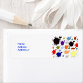 スプラッシュ絵を描ラベル ラベル (インサイチュ)