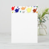 スプラッシュ絵を描招待状 招待状 (スタンド正面)