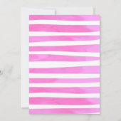 スプラッシュ誕生日バッシュガールプールパーティー 招待状 (裏面)