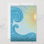 スプラッシュ誕生日バッシュパーティの招待状 招待状 (裏面)