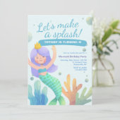 スプラッシュ誕生日パーティーを作ろう 招待状 (スタンド正面)