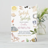 スプラッシュ誕生日パーティー 招待状 (スタンド正面)