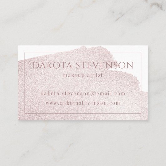 スプラッシュ赤面 |赤モダンとピンクの水色 名刺 (裏面)