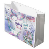 スプラッシュ魔法メルメイド誕生日バッシュ ラージペーパーバッグ (正面アングル)