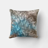 'スプラッシュ2'アクアタウペ抽象芸術 クッション (裏面)