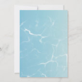 スプラッシュ・ウォーター・パークのサマー・ウォータースライド・バースデー・パーティー サンキューカード (裏面)