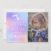 スプラッシュ・スプラッシュ　ふしぎな　きらきら　人魚の　ご招待 招待状 (正面)