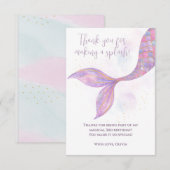 スプラッシュ・スプラッシュ マーメイド ありがとうカード サンキューカード (正面/裏面)