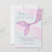 スプラッシュ スプラッシュ マーメイド サンクス カード (正面)