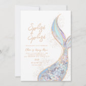 スプラッシュ スプラッシュ マーメイド 誕生日 招待状 (正面)