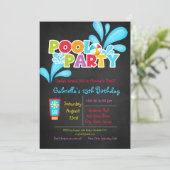 スプラッシュ・スプラッシュ　私たちのバッシュ・プールパーティーに来て 招待状 (スタンド正面)