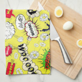 スプラッシュ、バム、ブームキッチンタオル キッチンタオル (四つ折り)