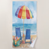 スプラッシュ ビーチタオル (正面)