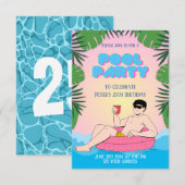 スプラッシュ・ファン・プールパーティー 招待状 (正面/裏面)