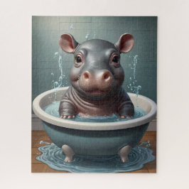 スプラッシュ、ペット&動物おもしろい風呂の時間 ジグソーパズル