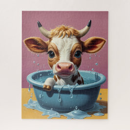 スプラッシュ、ペット&動物おもしろい風呂の時間 ジグソーパズル