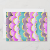 スプラッシュ!マーメイドの写真招待状 招待状 (裏面)