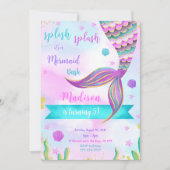 スプラッシュ！マーメイドの招待状 招待状 (正面)