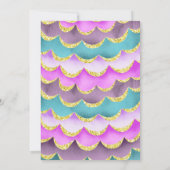 スプラッシュ!マーメイドの誕生日パーティー招待状 招待状 (裏面)