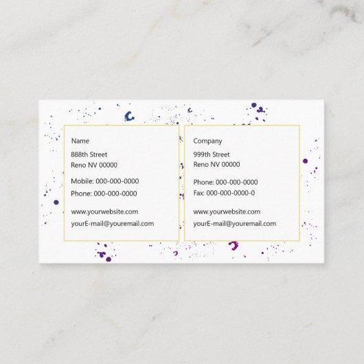 スプラッシュ 名刺 (裏面)