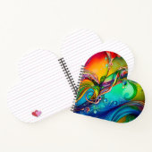 スプラッシュ！気泡カラフル抽象芸術 ノートブック (内部)