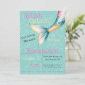 スプラッシュ | 魅惑の人魚の誕生日パーティー 招待状 (スタンド正面)