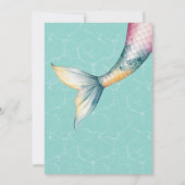 スプラッシュ | 魅惑の人魚の誕生日パーティー 招待状 (裏面)