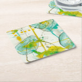 スプラッシュI スクエアペーパーコースター (アングル)