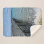 スプラッシングウェーブズオンワーフデザイン シェルパブランケット (正面(横))