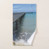 スプラッシングウェーブズオンワーフデザイン バスタオルセット (ハンドタオル)