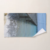 スプラッシングウェーブズオンワーフデザイン バスタオルセット (ハンドタオル)