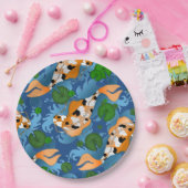 スプラッシングコイフィッシュアンドポンドリリーカスタムズ ペーパープレート (パーティー)